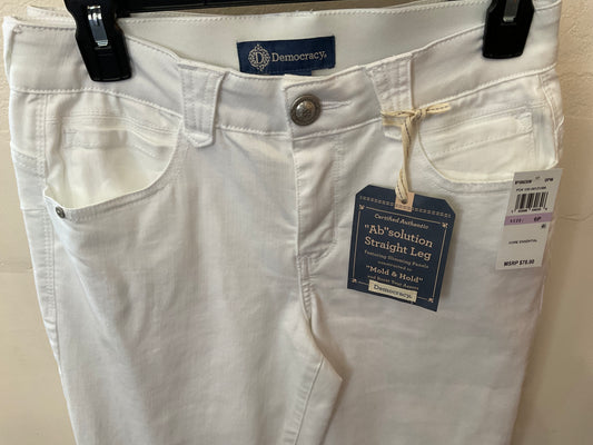 Democracy (petite) “Ab” solution white jeans