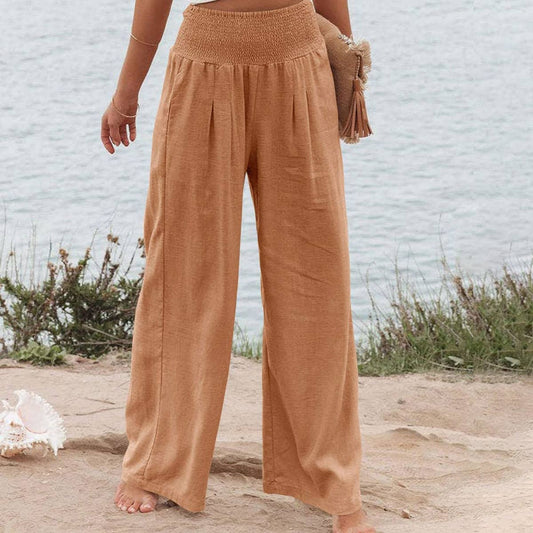 STYLE COTTON SLACKS MADE OF OLD MID-RISE SLACKS