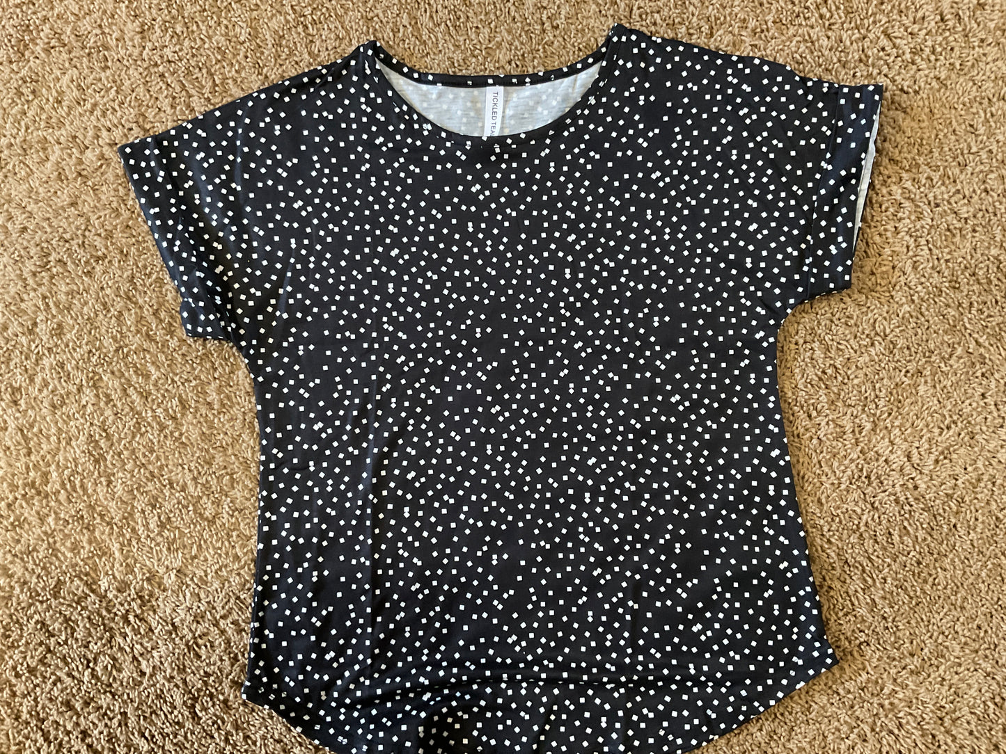Dot Pattern Cuffed Sleeve Emma Top
