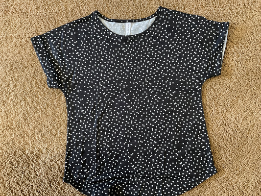 Dot Pattern Cuffed Sleeve Emma Top