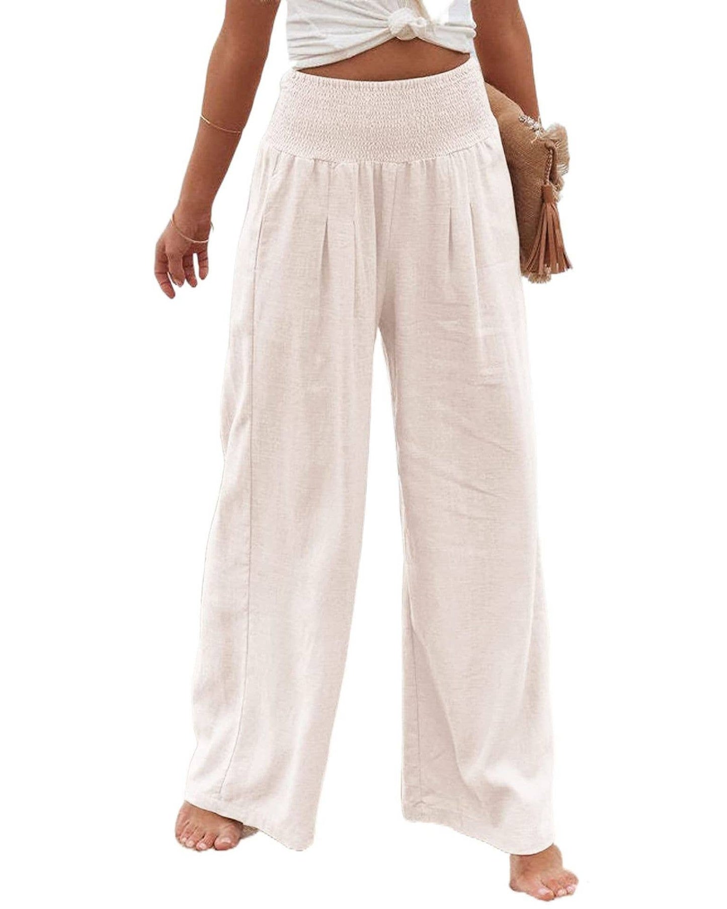 STYLE COTTON SLACKS MADE OF OLD MID-RISE SLACKS