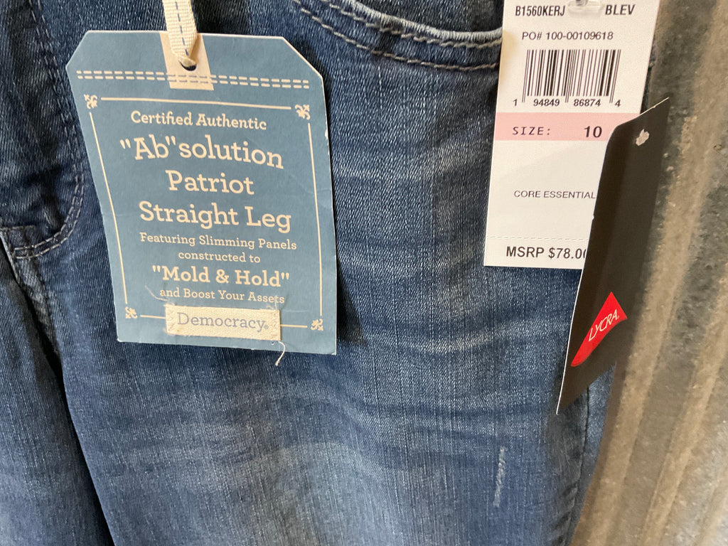 Democracy curve equality Ab solution patriot straight leg jeans