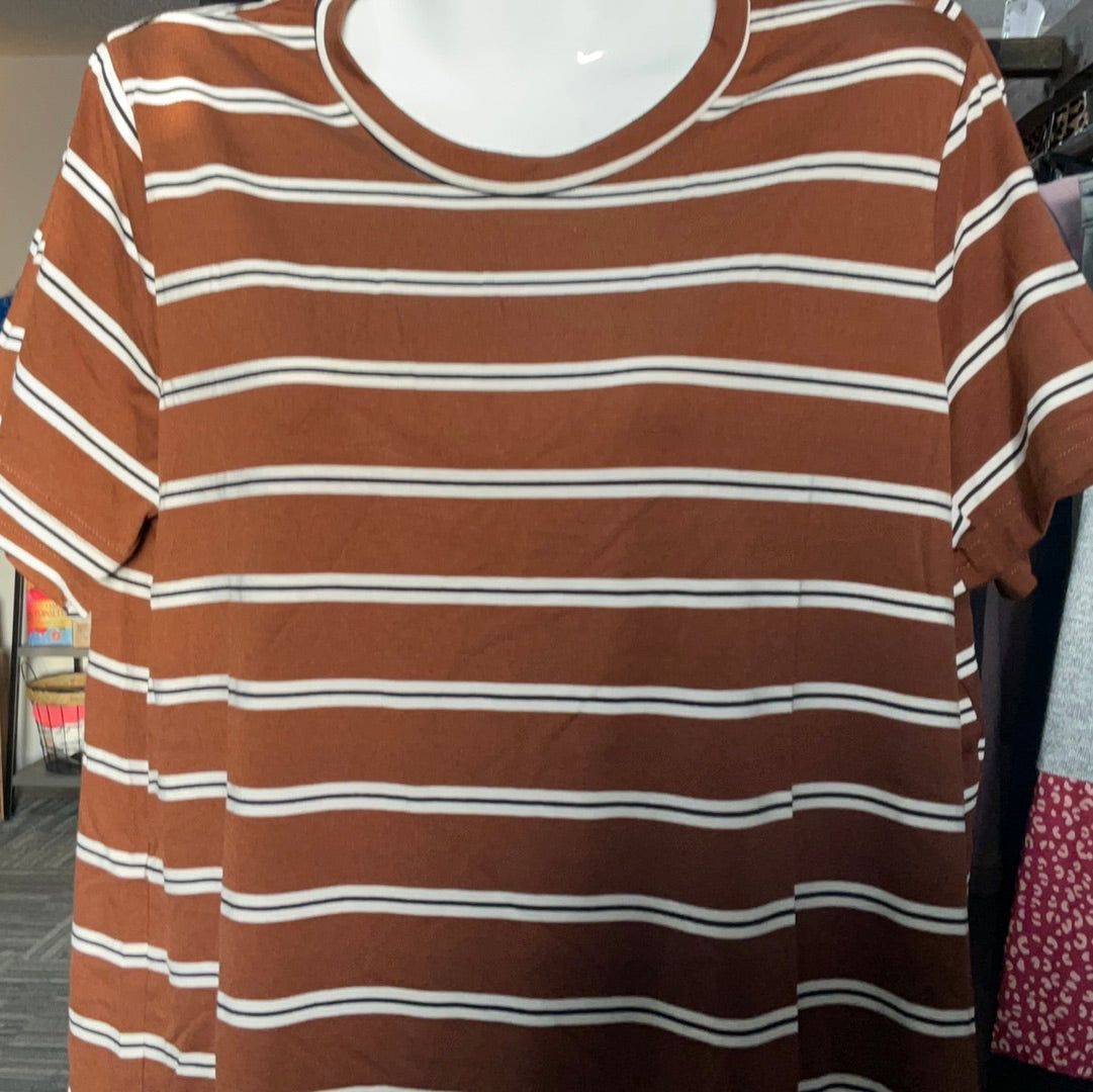 Stripe Ariana Top S-3X