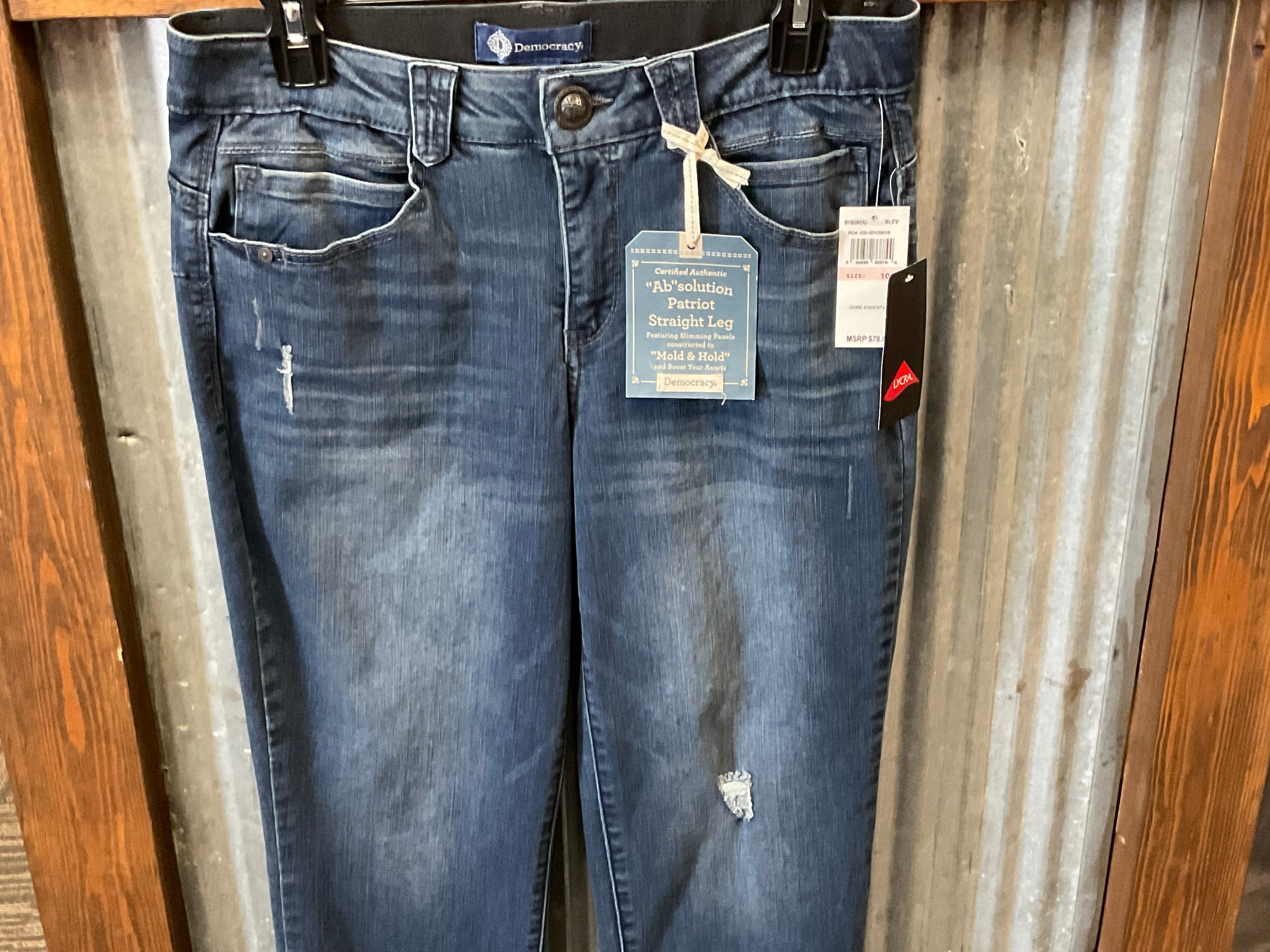 Democracy curve equality Ab solution patriot straight leg jeans