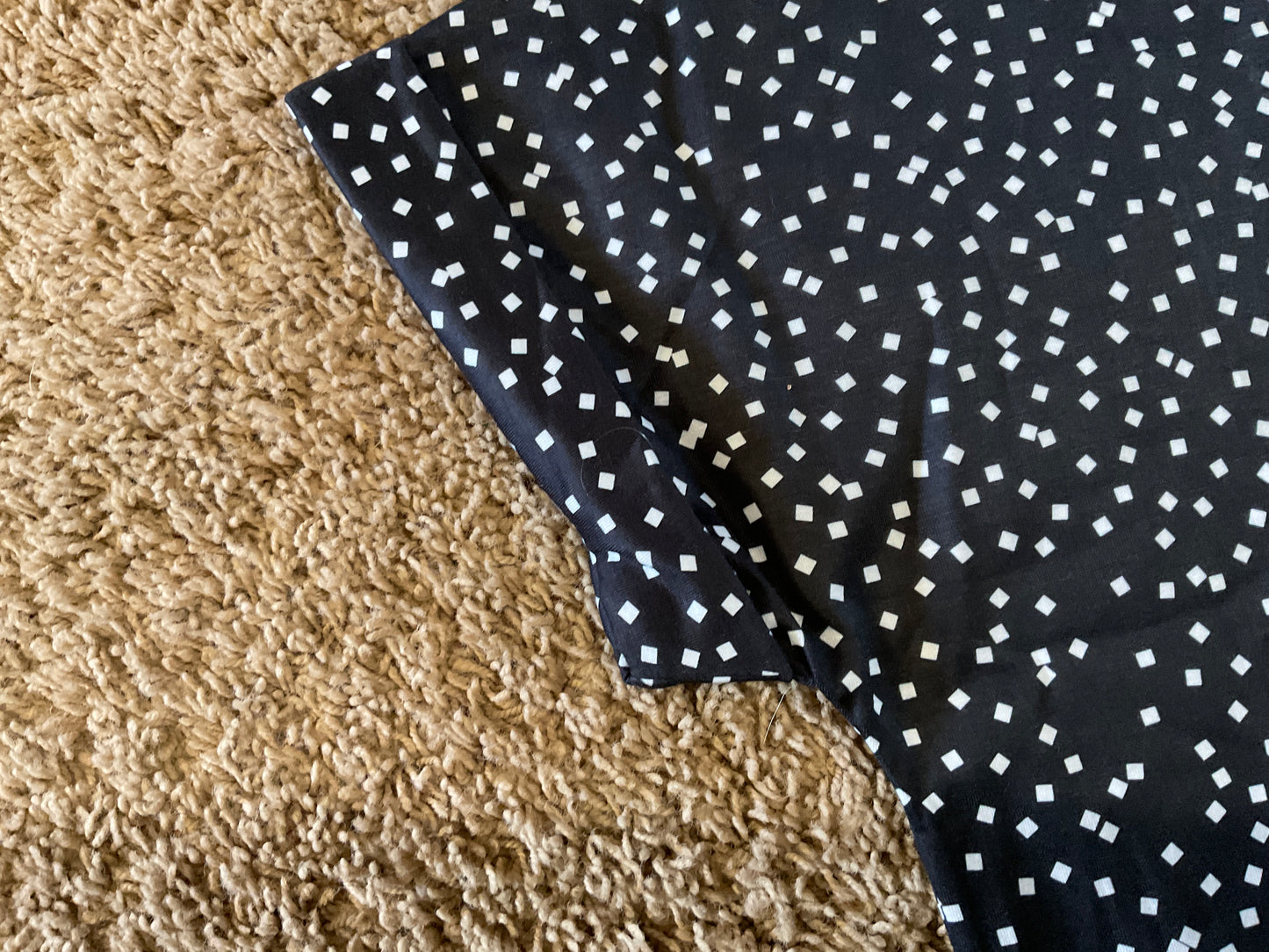 Dot Pattern Cuffed Sleeve Emma Top