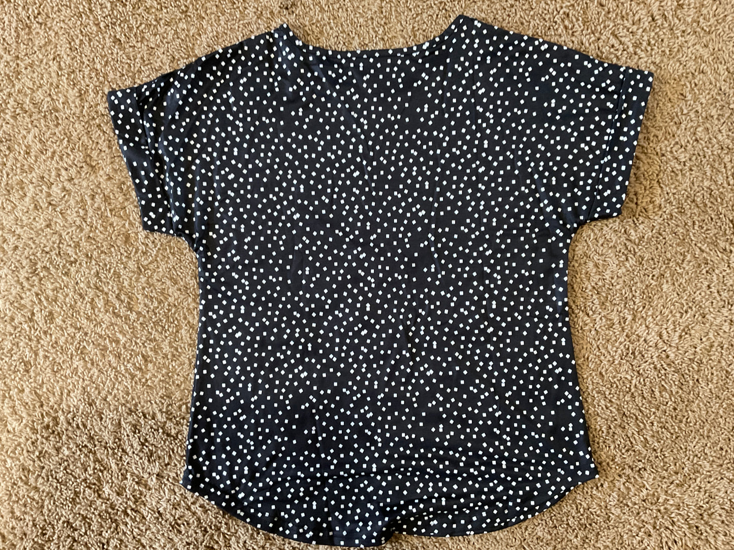 Dot Pattern Cuffed Sleeve Emma Top