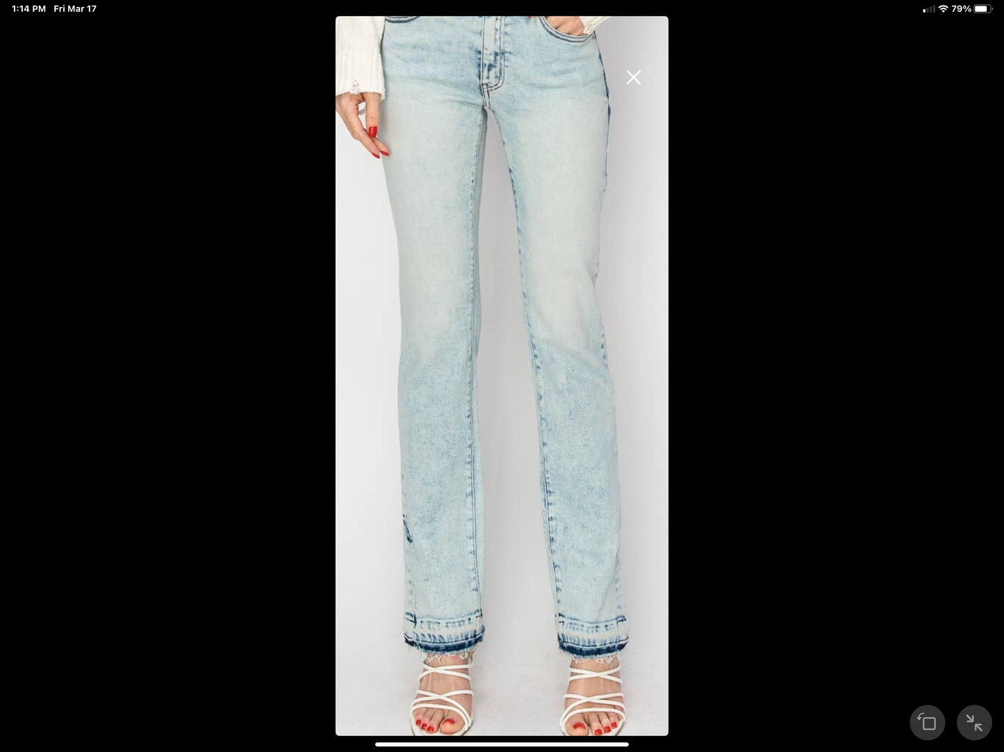 Mid Rise Stretch Bootcut with Fray Hem & Vent